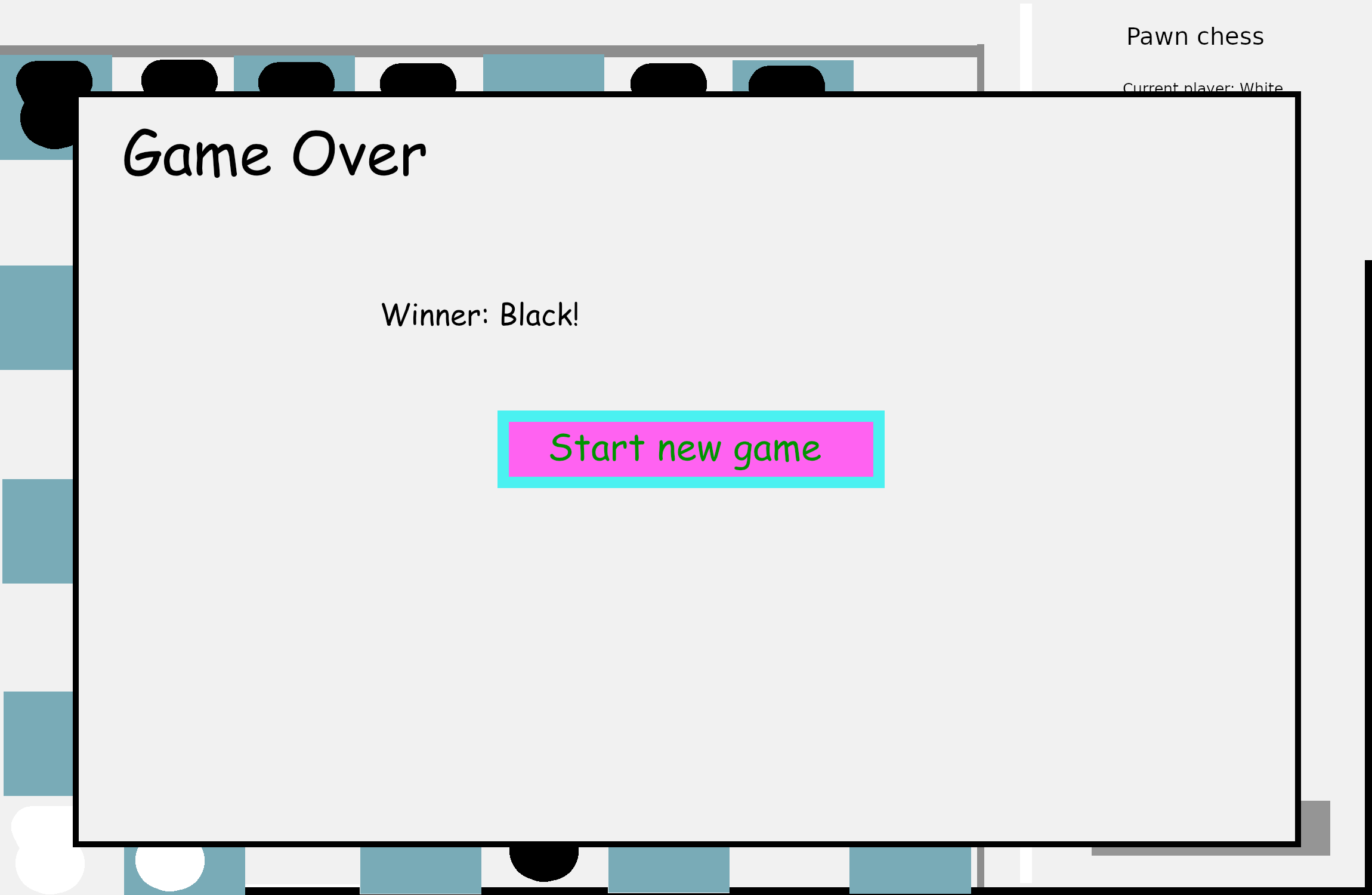 Example of victory screen.