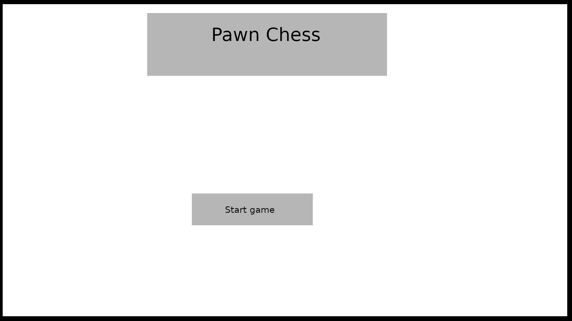 Example welcome screen